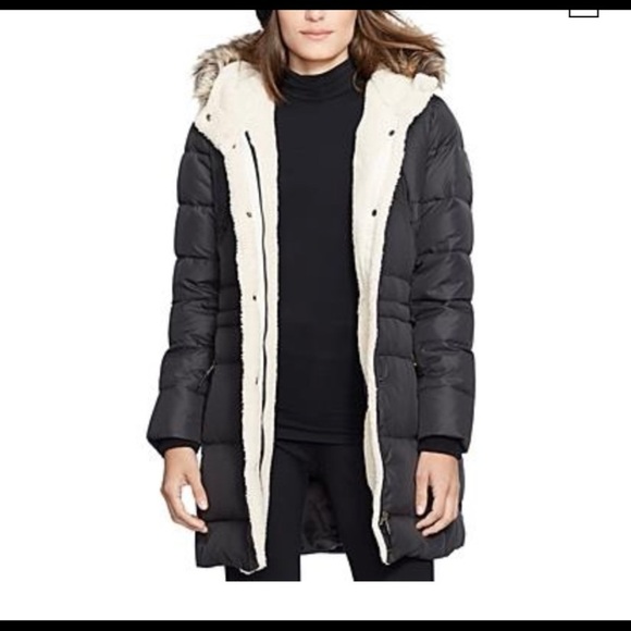 Lauren Ralph Lauren Jackets & Blazers - Lauren Ralph Lauren faux trim quilted parka jacket size XS NWT